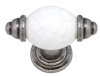 Pewter white ceramic handle collection